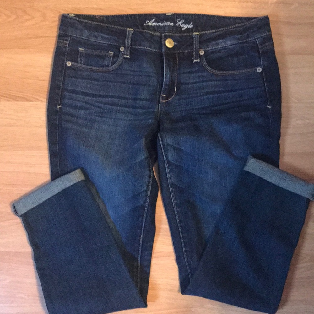 American Eagle stretch skinny jeans Sz 8 short